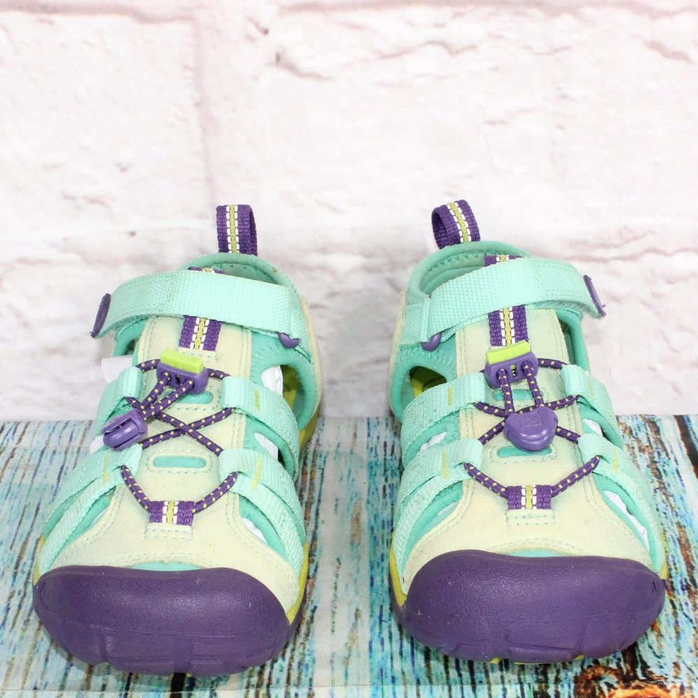 Keen Seacamp Multicolor Nylon Bungee Waterproof Outdoor Sports Sandals Size 1 - Picture 4 of 9